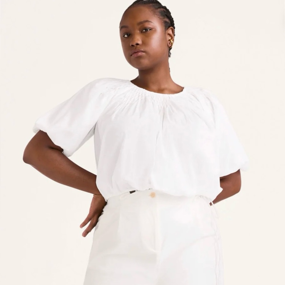 Merlette Lotus Top in White. Size XS